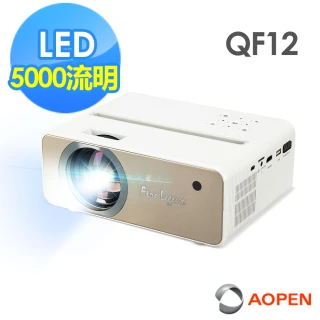 【Aopen 建碁】Acer x AOPEN QF12 1080p 支援無線投影 微型投影機(100 ANSI流明)