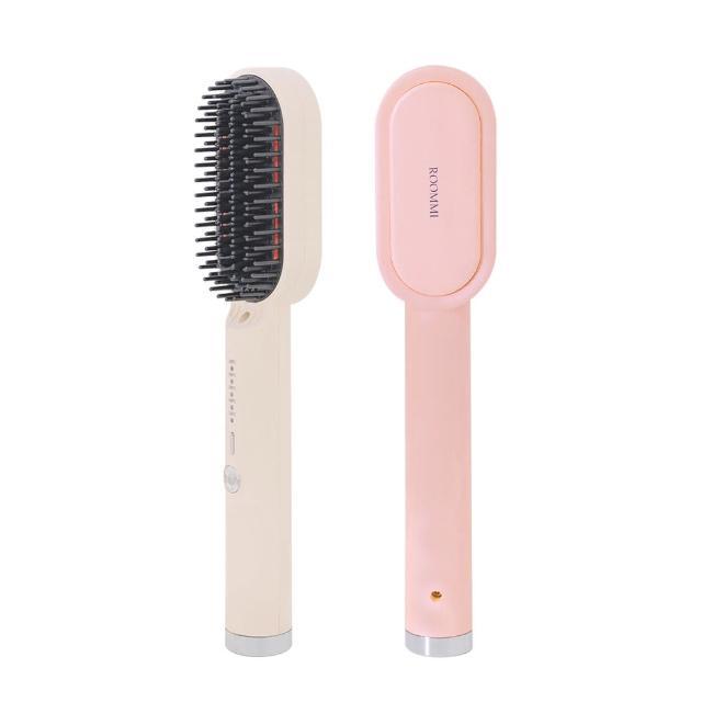 【Roommi】Glossy 電熱直髮梳(造型梳 電捲梳 負離子 消靜電)