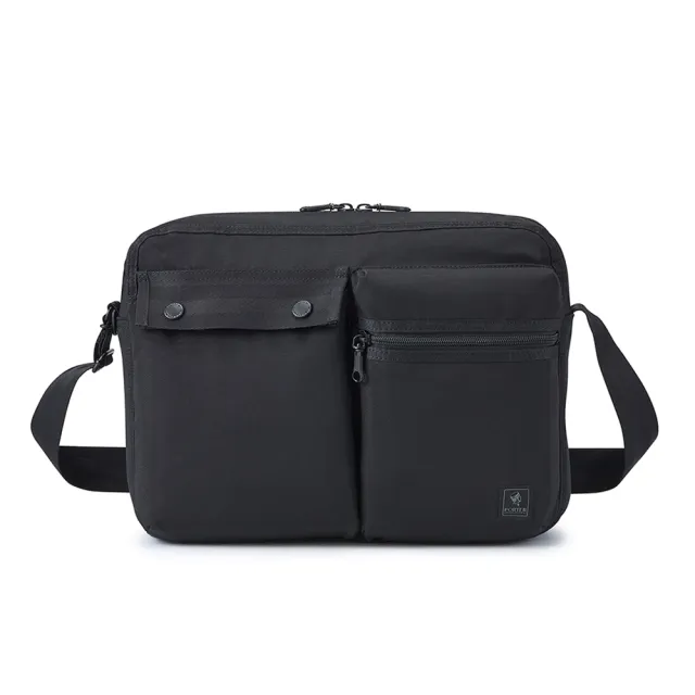 【PORTER INTERNATIONAL】斜槓冒險SLOPE斜背包(黑)