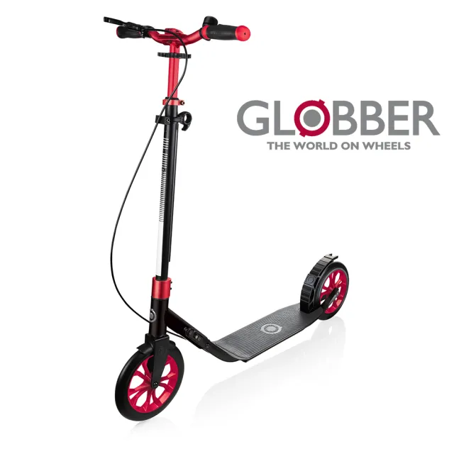 【GLOBBER 哥輪步】官方直營法國 ONE NL 230 ULTIMATE 成人大輪徑折疊滑板車(滑板車、手煞車、直立站立)