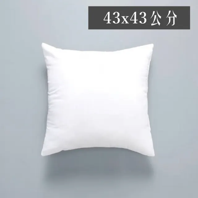 【HEAVEN 研紡枕所】枕芯四入組 台灣製高磅數透氣抱枕芯43x43cm(適用40x40抱枕套、抱枕芯組合、純白枕芯)