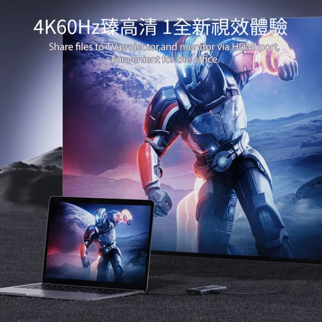 【ANTIAN】十合一 Type-C 多功能HUB轉接器 千兆網路 HDMI轉接線 USB集線器 mac轉接頭