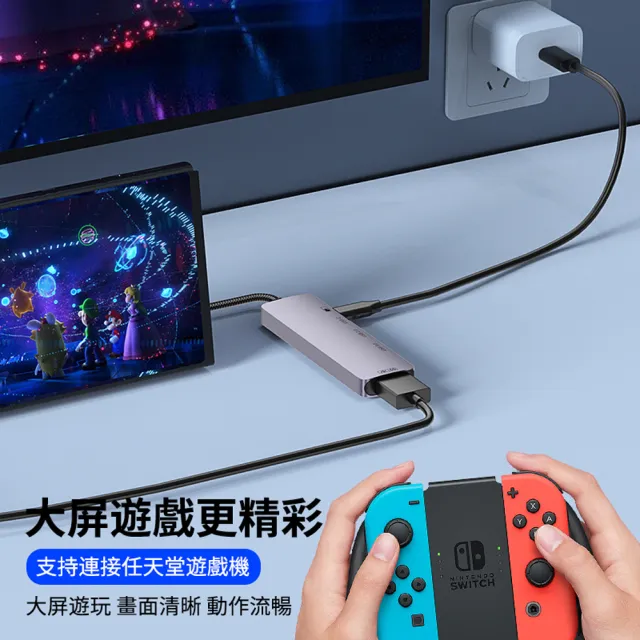 【ANTIAN】五合一 Type-C 多功能HUB轉接器 高清HDMI轉接線 USB集線器 mac轉接頭