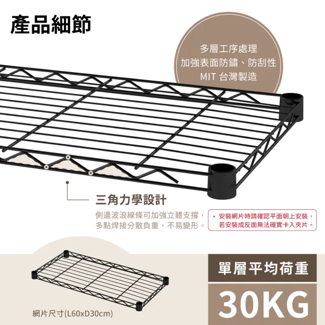 【KIWISH 奇意生活館】MIT耐用四層置物架60x30x120cm 鐵架 收納架 層架 置物架 四層架 鐵力士架 廚房架