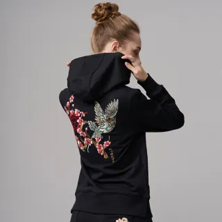 【BLUE WAY】女裝 金標青鳥傳信連帽 長袖 上衣-日本藍