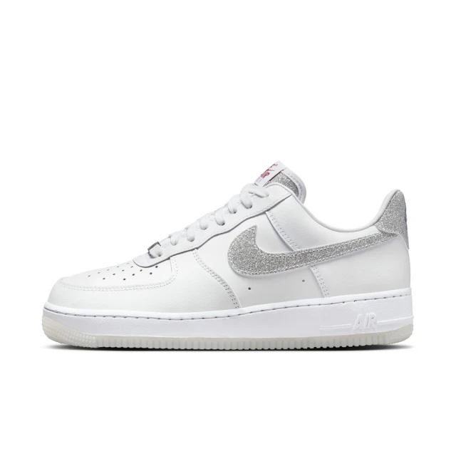 NIKE 耐吉 WMNS AIR FORCE 1 07 LX 休閒鞋 女鞋 白 銀勾 冰底 皮革(HQ3461-191)