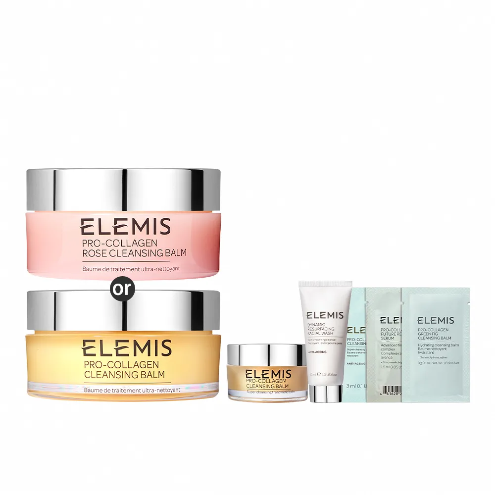 【ELEMIS 愛莉美】卸妝膏旅行+1組(2種香味任選★買100送50★NO1卸妝膏/潔顏/清潔/旅行組)