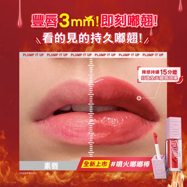 【MAYBELLINE 媚比琳】辣辣豐唇蜜2入組(#辣辣棒)