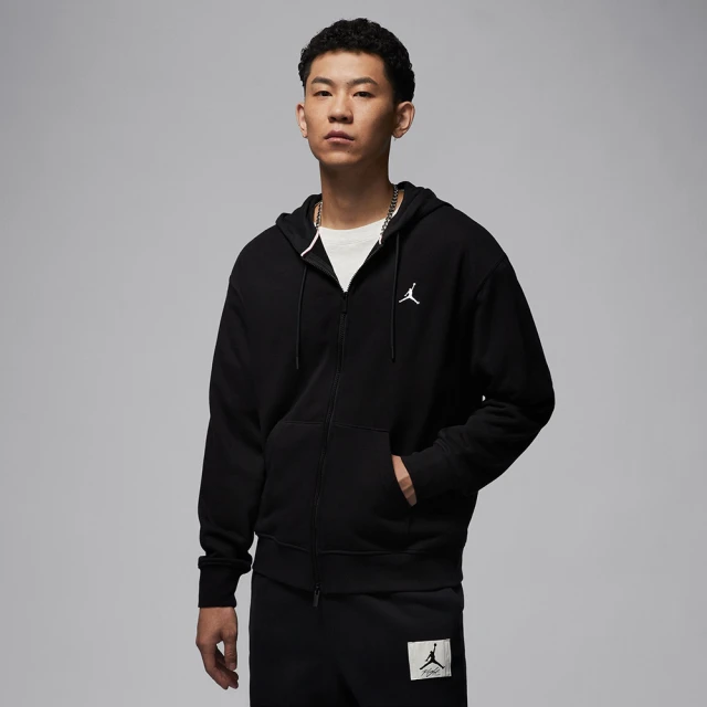 NIKE 耐吉 外套 男款 運動連帽外套 喬丹 毛圈布 AS M J BRK FLC FZ LB 黑 FV7292-010