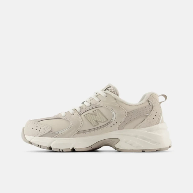 NEW BALANCE 中童 休閒鞋 運動 復古 慢跑 W寬楦 NB 530 穿搭 舒適 米灰(PZ530KE)