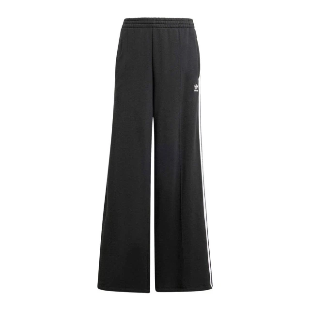 adidas 愛迪達 3 S WL PANT FT 女 長褲 寬褲 運動 休閒 復古 三葉草 舒適 黑白(IY7255)