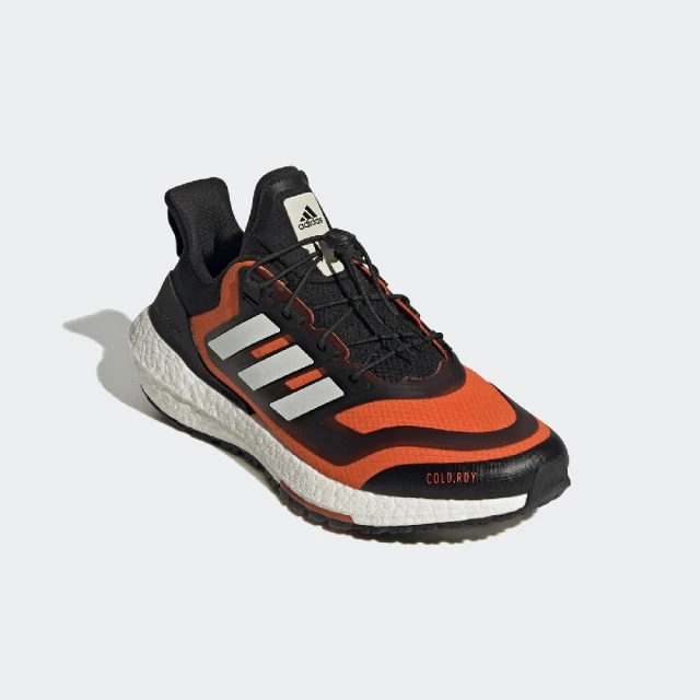 adidas 愛迪達 防潑水慢跑鞋 Ultraboost 22 C.RDY II 男鞋 黑 橘 抽繩 運動鞋 愛迪達(GX6689)