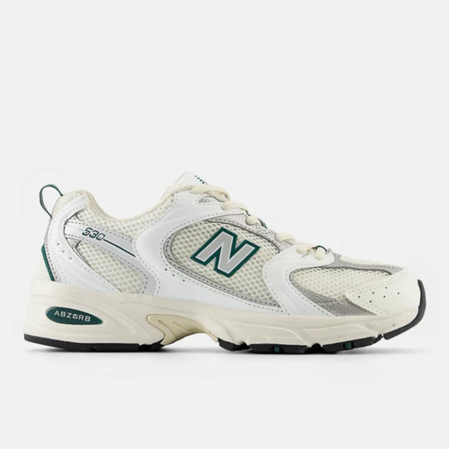 NEW BALANCE 男女 休閒鞋 D楦 經典 530 復古 老爹鞋 百搭 舒適 米白 綠(MR530SX)