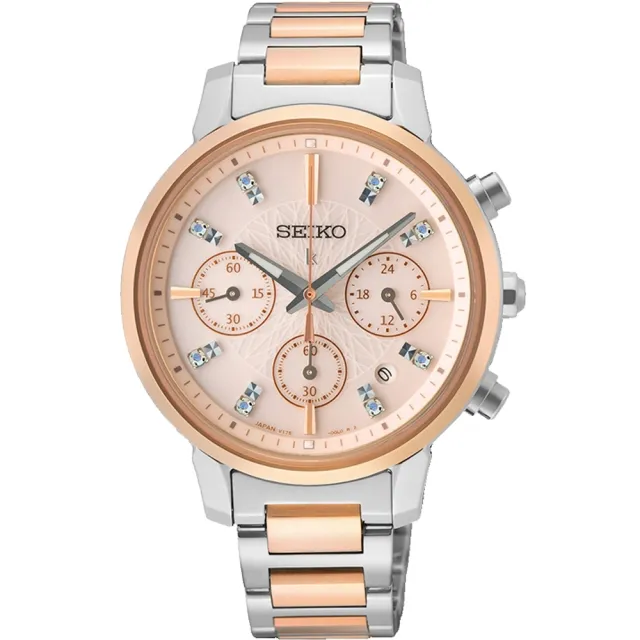 【SEIKO 精工】綻放 太陽能 三眼計時腕錶(SSC908J1/V175-0FC0K)