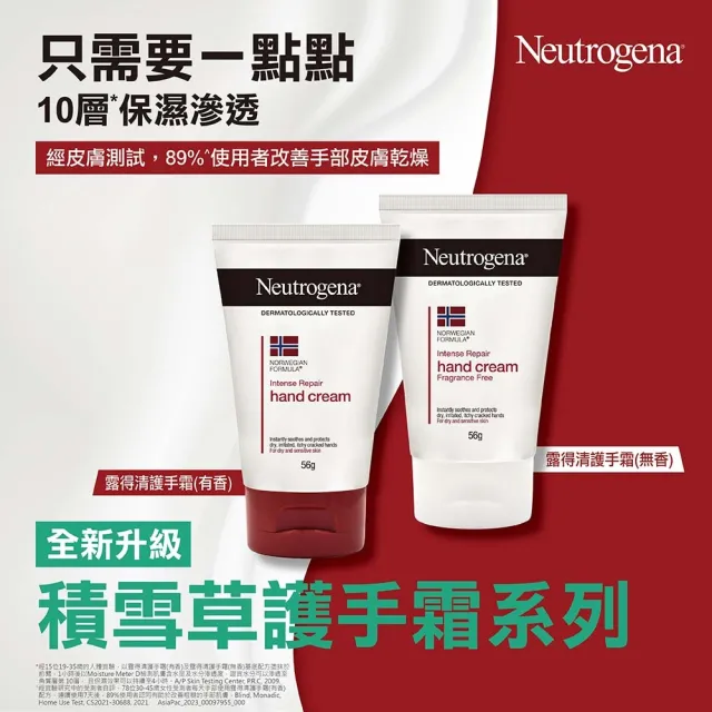【Neutrogena 露得清】護手霜56gx4(有香/無香)