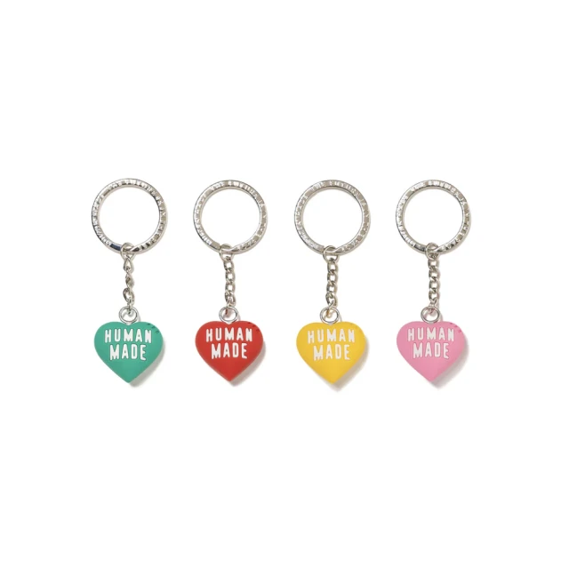 NIKE 耐吉 Human Made Heart Rubber Key Chain 愛心吊飾 粉/紅/黃/綠 HM27GD096