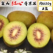 【愛蜜果】台灣梨山紅心奇異果X2盒(8-10顆/約600克/盒)