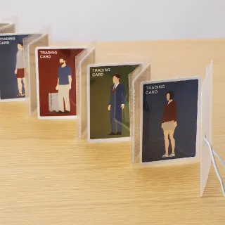 【MUJI 無印良品】方便瀏覽可立式收藏卡夾/遊戲卡尺寸/10口袋