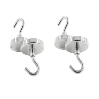 釹鐵硼超強力磁鐵掛勾 42mm-4入組