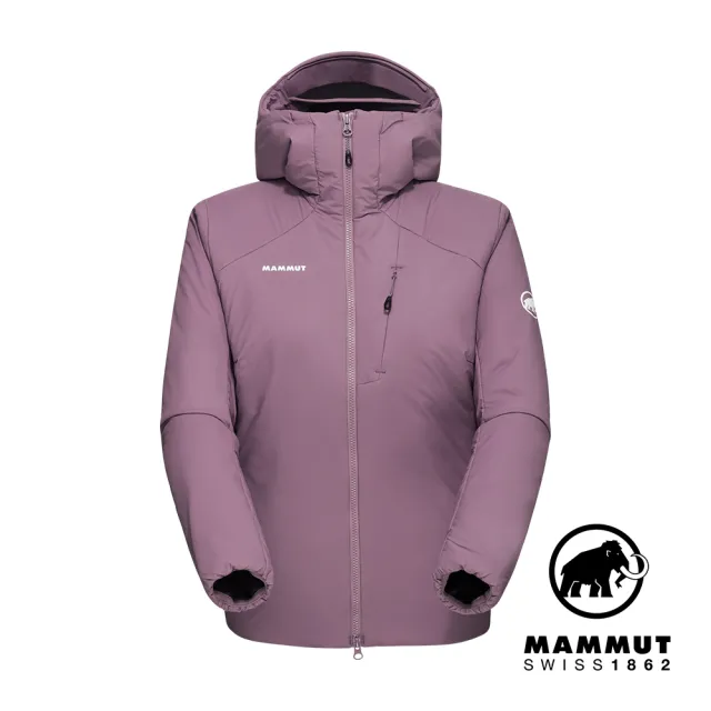 【Mammut 長毛象官方直營】Rime IN Flex Hooded Jacket W 彈性保暖化纖連帽外套 波動紫 女款 #1013-02141