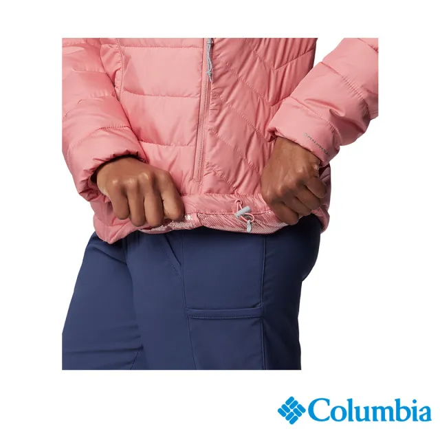 【Columbia 哥倫比亞】女款-防潑保暖化纖外套-粉紅色(UWR43910PK/IF)
