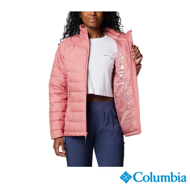 【Columbia 哥倫比亞】女款-防潑保暖化纖外套-粉紅色(UWR43910PK/IF)