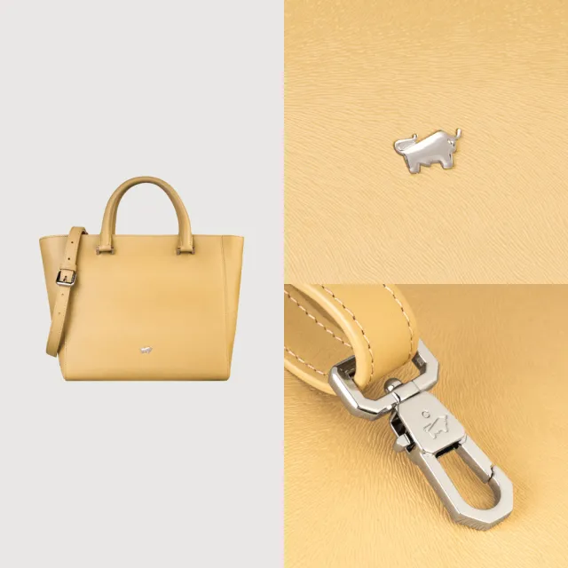 【BRAUN BUFFEL 德國小金牛】依雅娜 大托特包-淺棕色(BF853-56-CR) 女包送禮推薦