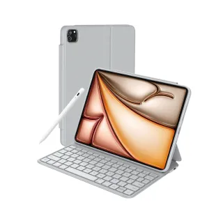 【eiP】Pencil 2+Maglite 2 iPad Air7 磁吸鍵盤保護殼 觸控筆(iPad Air5/6/7/Pro11/M3/11/13吋 巧控鍵盤)