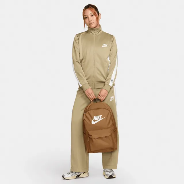 【NIKE 耐吉】NK HERITAGE BKPK 後背包 筆電包 咖啡棕 書包 休閒 運動(DC4244-224 ∞)