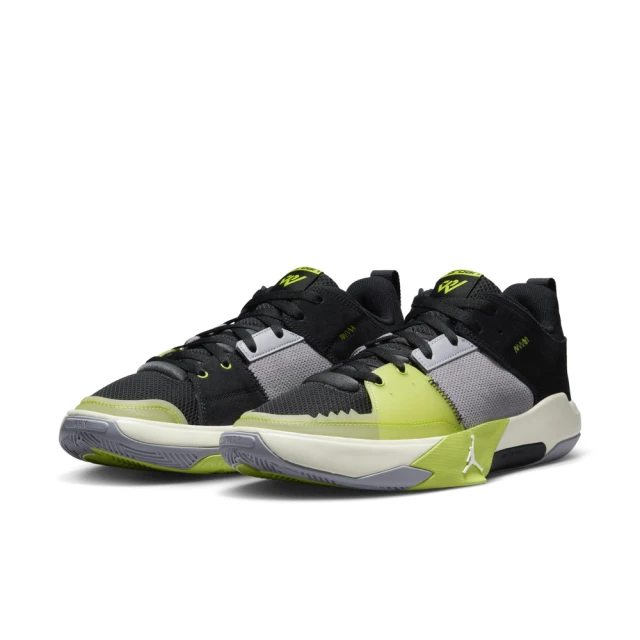 NIKE 耐吉 運動鞋 籃球鞋 男鞋 JORDAN ONE TAKE 5 PF 喬丹 黑灰 螢光黃 氣墊 忍者龜(FD2336003)