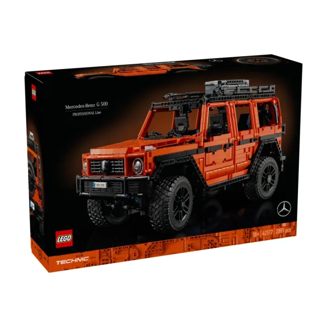 【LEGO 樂高】科技系列 42177 Mercedes-Benz G 500 PROFESSIONAL Line(梅賽德斯-賓士 居家擺設 禮物)