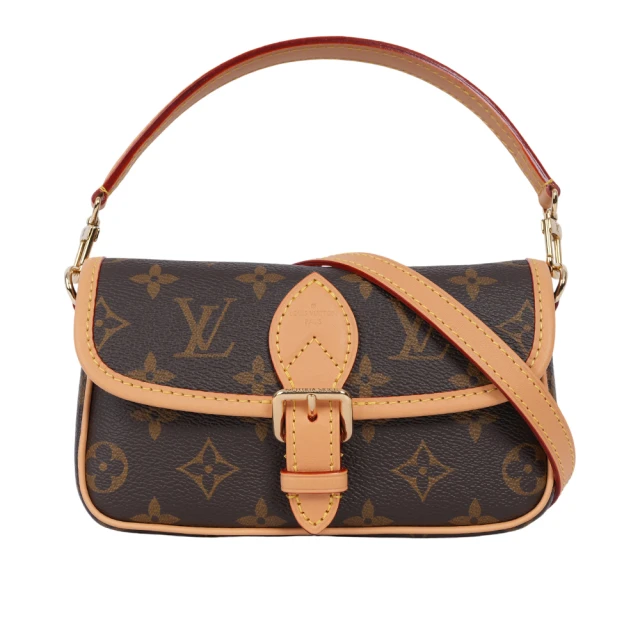 Louis Vuitton 路易威登 Nano Diane Monogram 帆布翻蓋二用迷你馬鞍包(M83298)