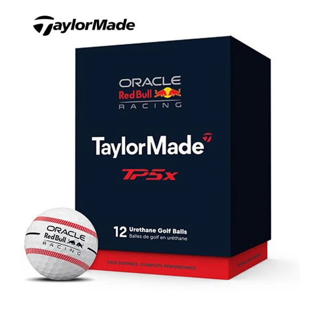 TaylorMadeTaylorMade 限量 紅牛 RedBull TP5X Stripe 五層球 瞄準線版 二打/組(Oracle Red Bull Racing 聯名款)