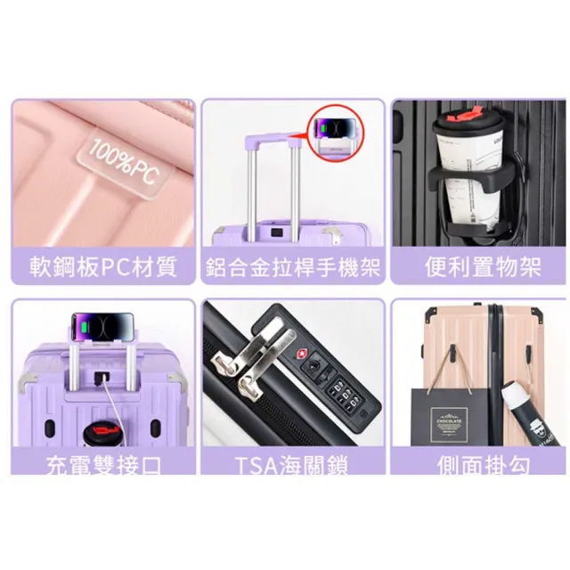 【SNOW.bagshop】29吋行李箱4:6胖箱防爆拉鍊(100%PC大容量硬殼360度)