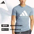 【adidas 愛迪達】精品美國棉彈力萊卡短袖上衣-兩件組(吸濕 透氣 伸縮 彈性 棉T 休閒 運動)
