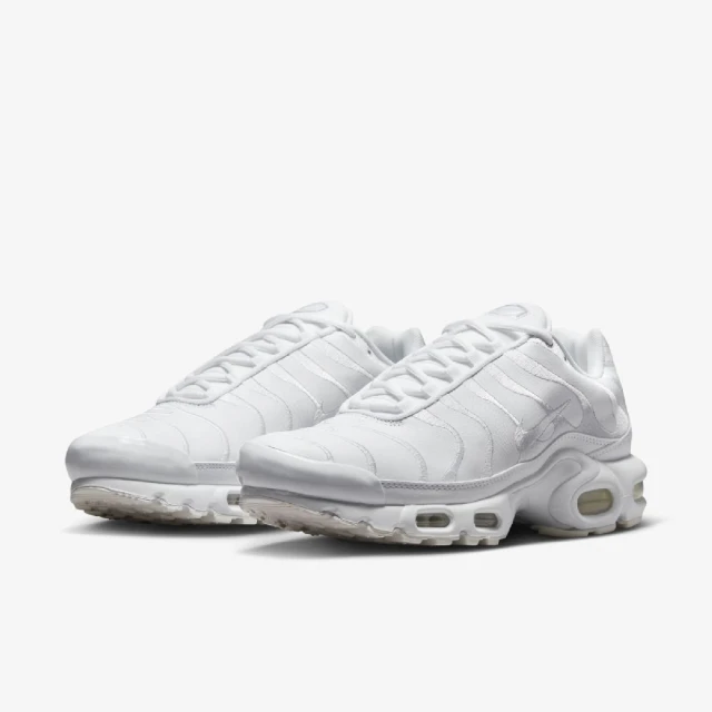 NIKE 耐吉 休閒鞋 Air Max Plus 男鞋 白 氣墊 刺繡 運動鞋(AJ2029-100)