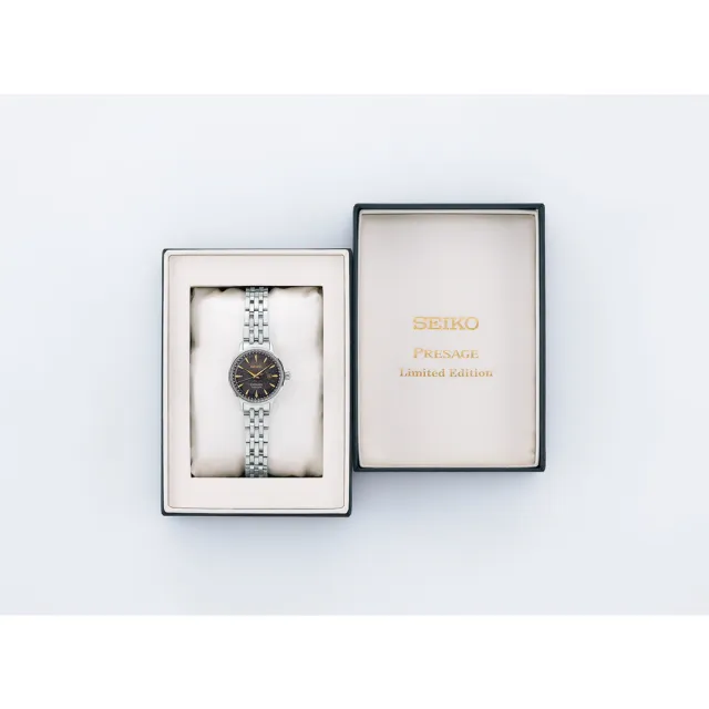 【SEIKO 精工】Presage 限量調酒師東京夜景機械女錶-黑x銀/30.3mm七夕情人節  禮物(SRE015J1/2R05-00C0D)