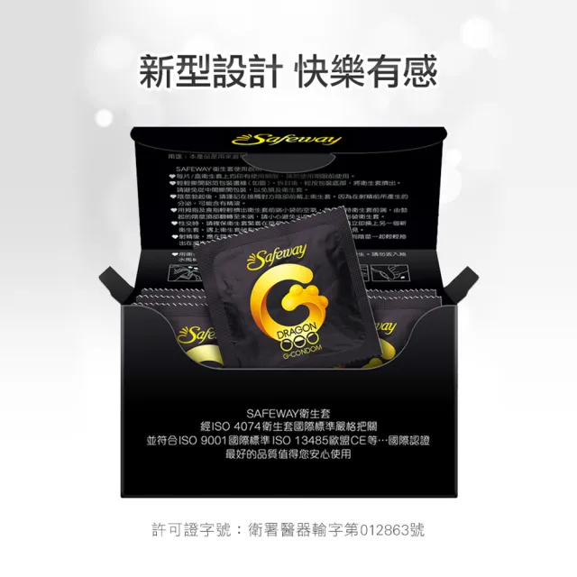 【safeway 數位】龍G點型 G.CON｜保險套 衛生套 6入(保險套 衛生套 情趣 情趣職人)
