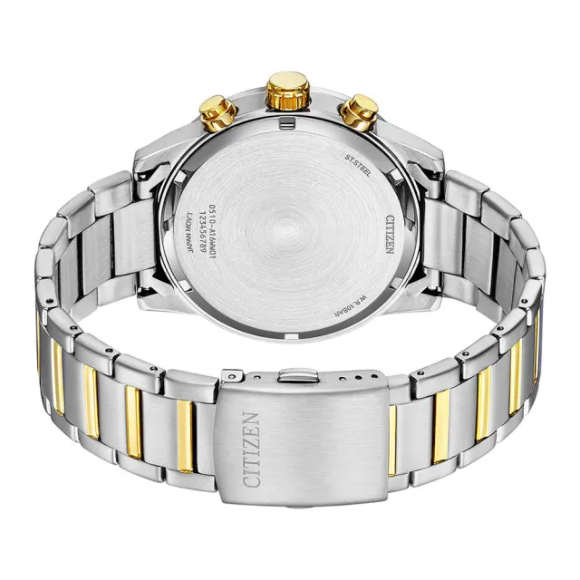 【CITIZEN 星辰】限量賽車三眼計時手錶-44mm 錶 生日禮 送禮(AN3684-59L)