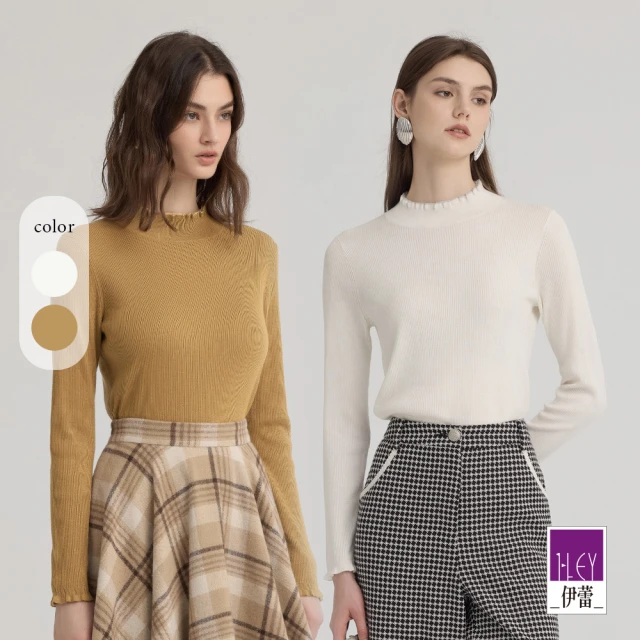 ILEY 伊蕾 交錯鏤空坑條縲縈針織上衣(兩色；M-XL；1