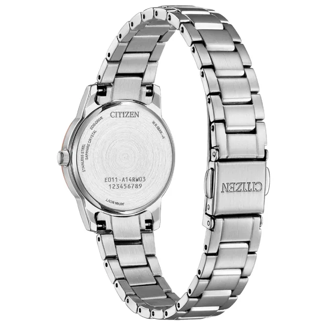 【CITIZEN 星辰】光動能經典女錶-白/27.5mm 母親節 禮物 送禮(EW2319-71A)