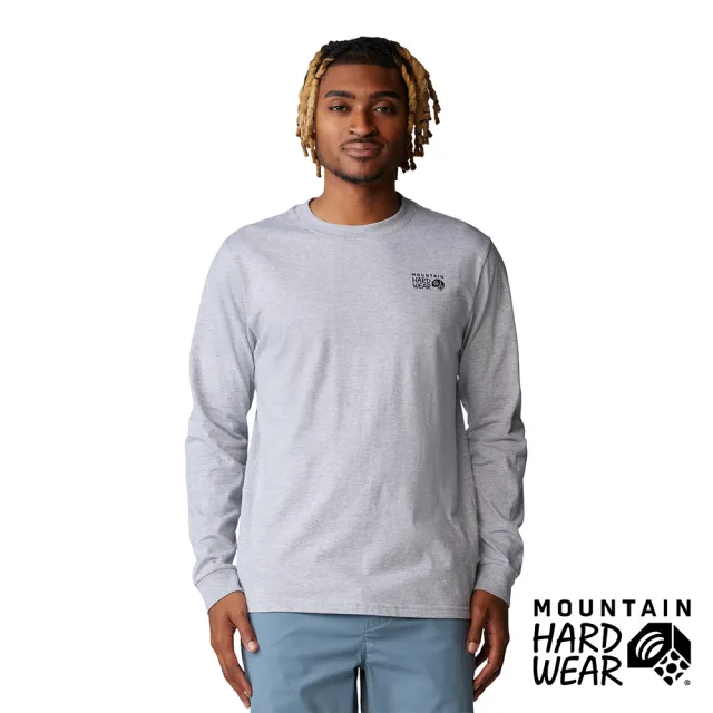 【Mountain Hardwear】MHW Back Logo™ Long Sleeve 經典LOGO舒適長袖上衣 男款 灰色 #2100571
