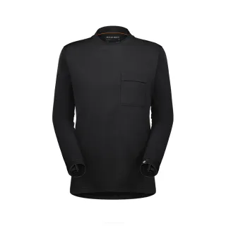 【Mammut 長毛象官方直營】Urban QD LS T-Shirt AF 日系快乾口袋長袖T恤 黑色 男款 #1016-01460