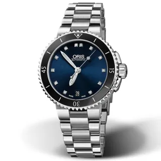 【ORIS 豪利時】Aquis 時間之海系列 真鑽 潛水機械腕錶 新年 送禮 推薦(0173376524195-0781801P)