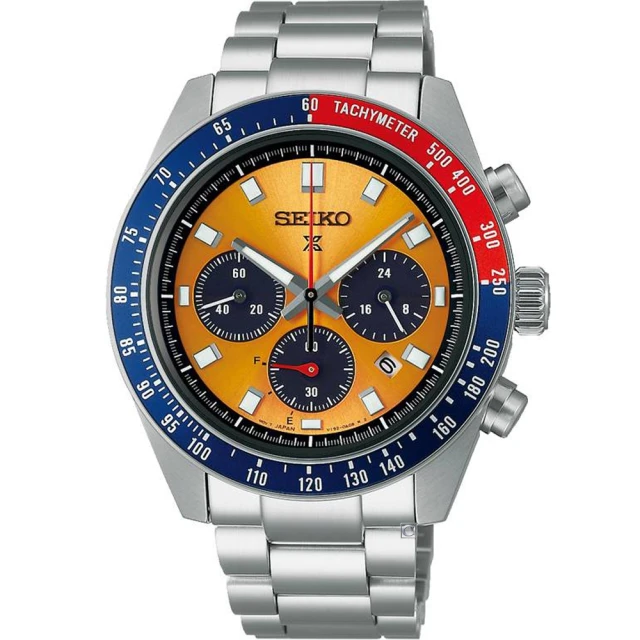 SEIKO 精工 SPEEDTIMER 復刻版太陽能計時腕錶-41.4mm(V192-0AH0Y/SSC947P1)