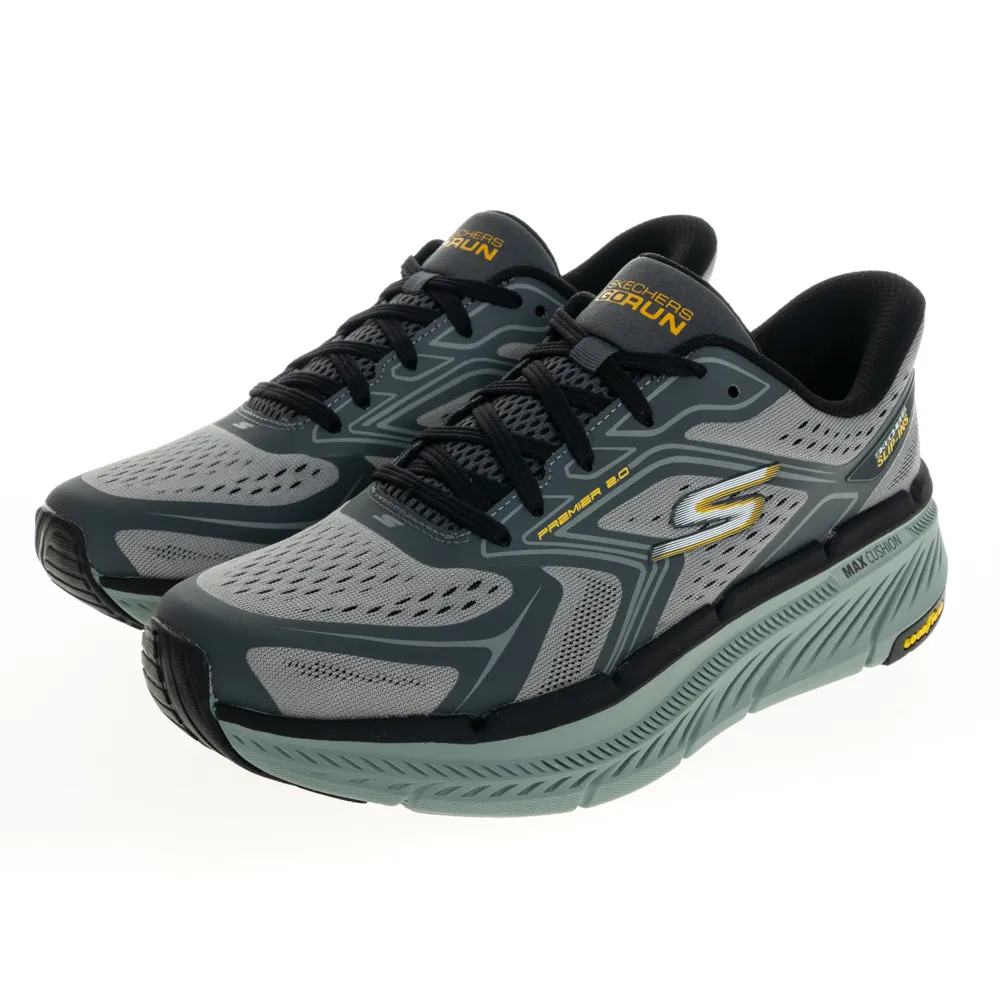 【SKECHERS】男鞋 慢跑系列 慢跑鞋 瞬穿舒適科技 GO RUN MAX CUSHIONING PREMIER 2.0(220837GYCC)