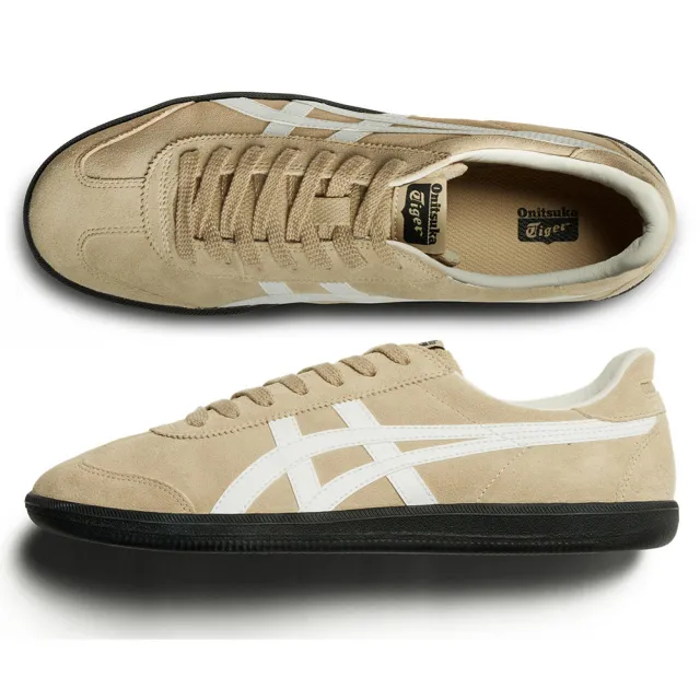 Onitsuka Tiger】鬼塚虎奶茶色底白虎爪紋TOKUTEN 休閒鞋(1183C431-200