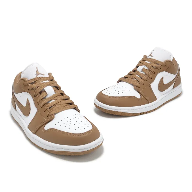 【NIKE 耐吉】休閒鞋 Wmns Air Jordan 1 Low 女鞋 男鞋 棕 AJ1 低筒 喬丹 一代(DC0774-202)