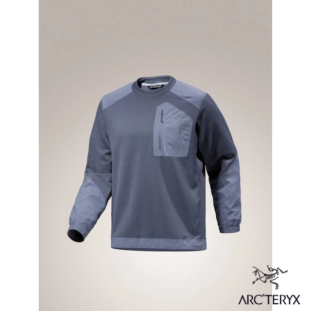 Arcteryx 始祖鳥 男 Konseal 快乾長袖圓領衫(雲層藍)