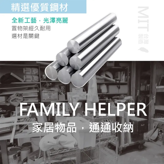 【KIWISH】鐵架MIT輕型五層架60x35x210cm-黑色(鐵架/收納架/層架/置物架/鐵力士架/廚房架)